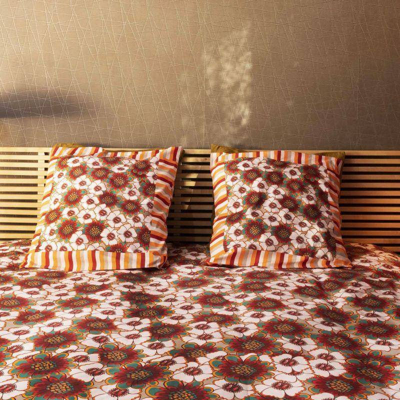 Taie d'oreiller en percale de coton motif Sunday