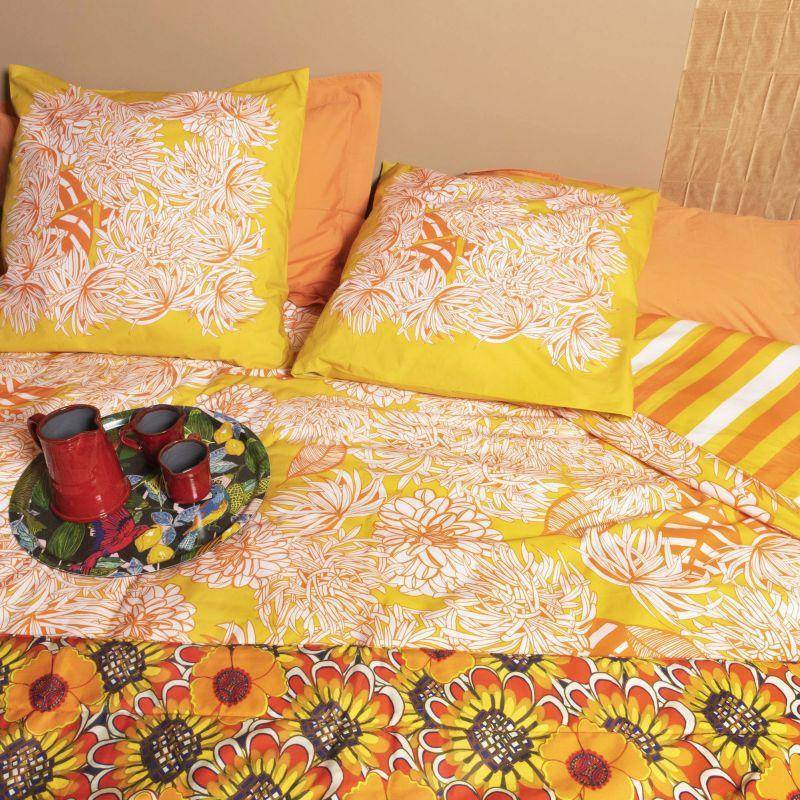 Courtepointe en percale de coton motif Sunday soleil 