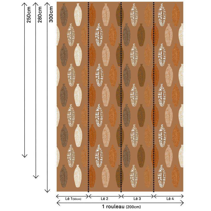 Papier peint intissé motif Amphore 5
