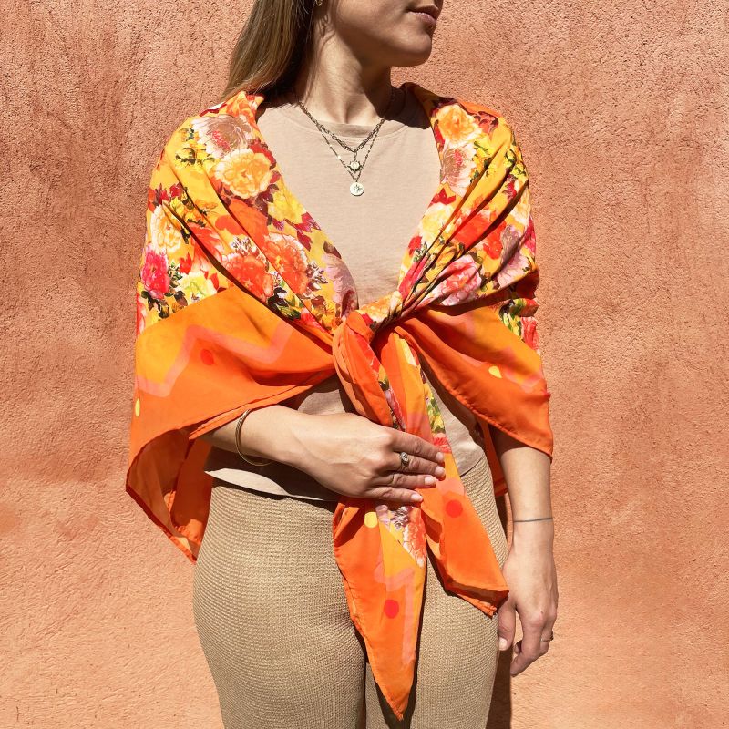 Foulard à motif Hana
