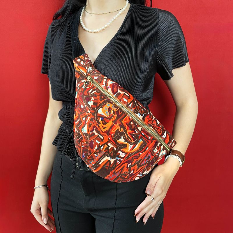 Sac banane à motif Oasis