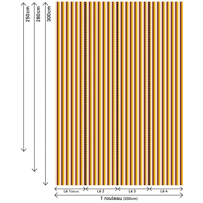 Papier peint intissé motif Vibration Épicées